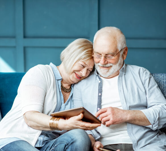 Grand mother and grand father